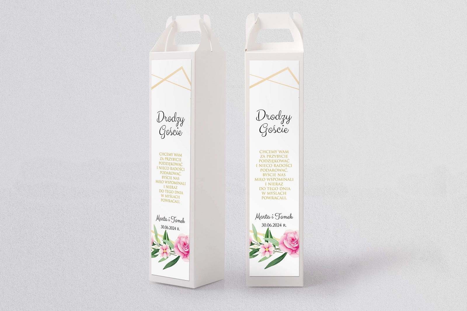 Pudełko na alkohol Flowers & Frame Motyw 4