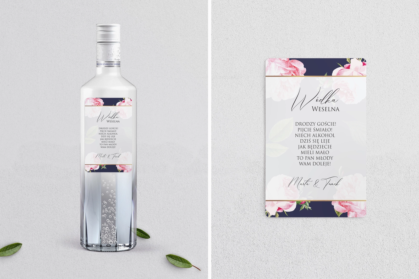 Naklejki na alkohol - Loveletter Motyw 2