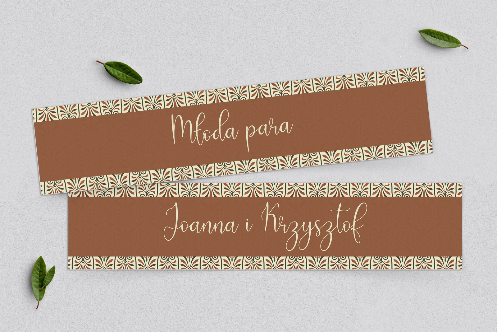 Tablice Rejestracyjne 2 szt. - Vintage Motyw 3