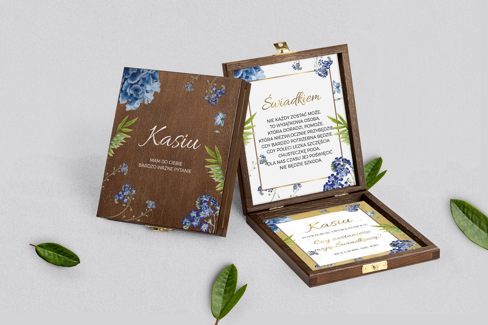 Prośba o świadkowanie - brązowe puzzle Dream Motyw 4