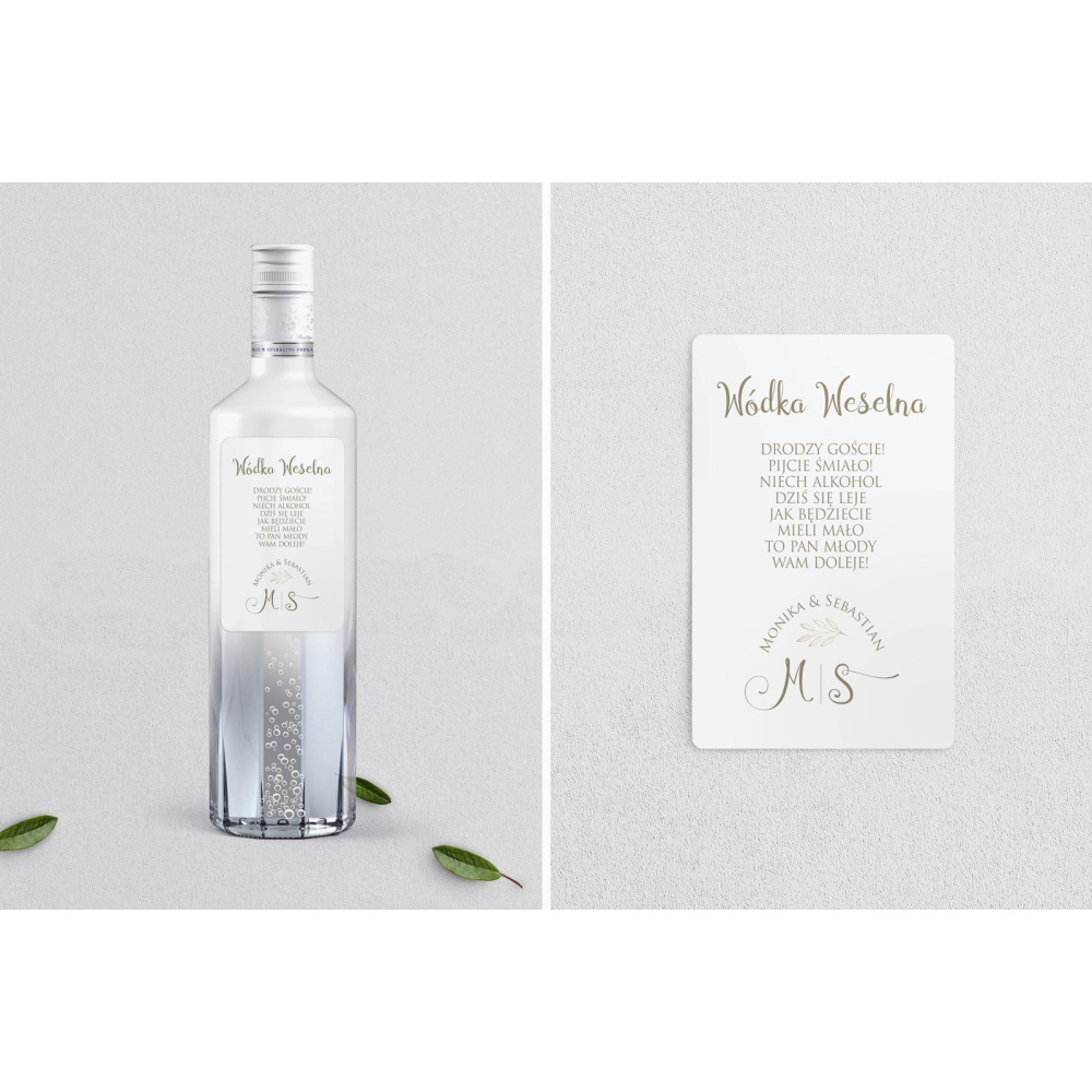 Naklejki na alkohol - Fiori Motyw 1