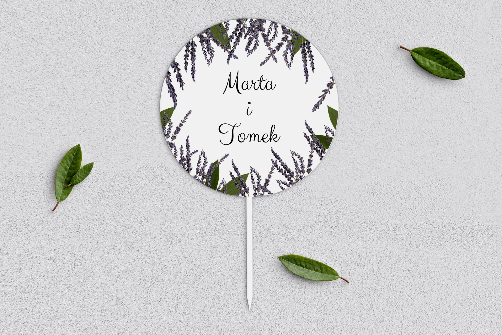 Topper na tort weselny - Soft Motyw 5