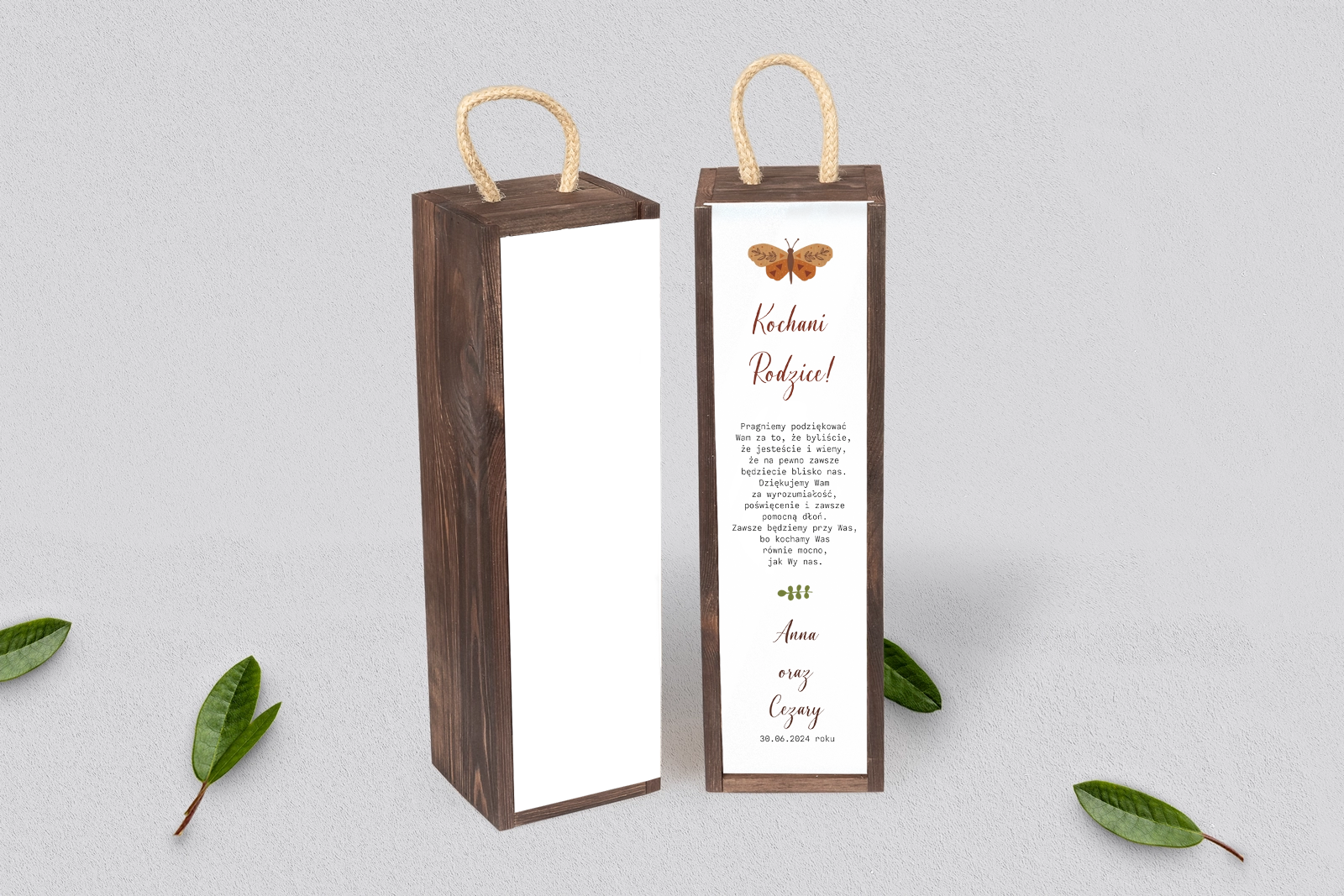 Skrzynka dla Rodziców - SNW Brązowa Butterflies - Motyw 4