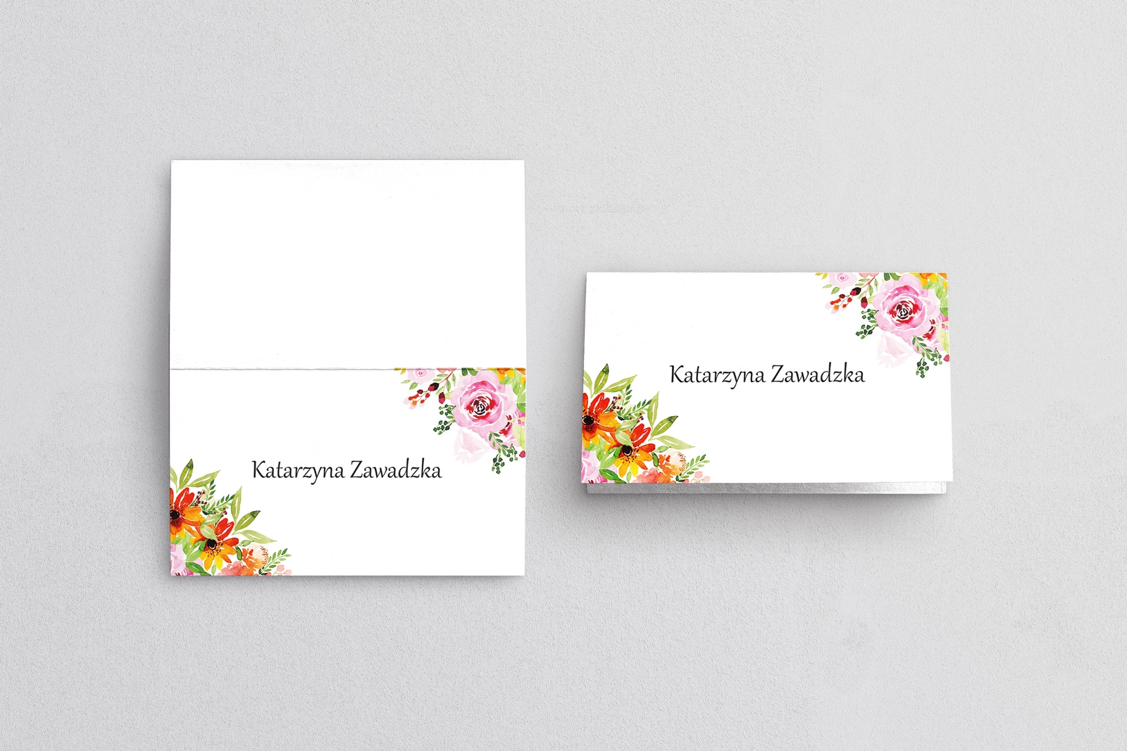 Winietki ślubne składane Bukiety Motyw 5