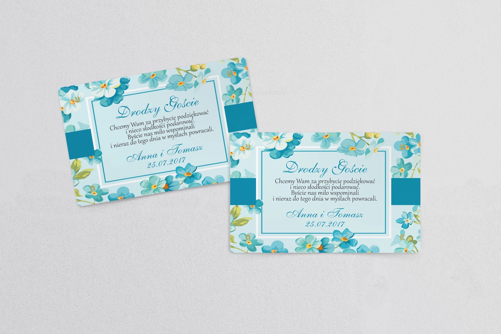 Naklejki na ciasto weselne Nasz Dzień Motyw 6