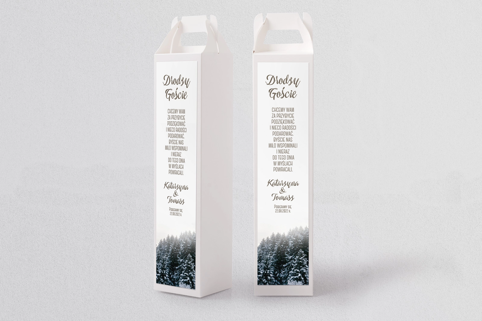 Pudełko na alkohol Forest - Motyw 4