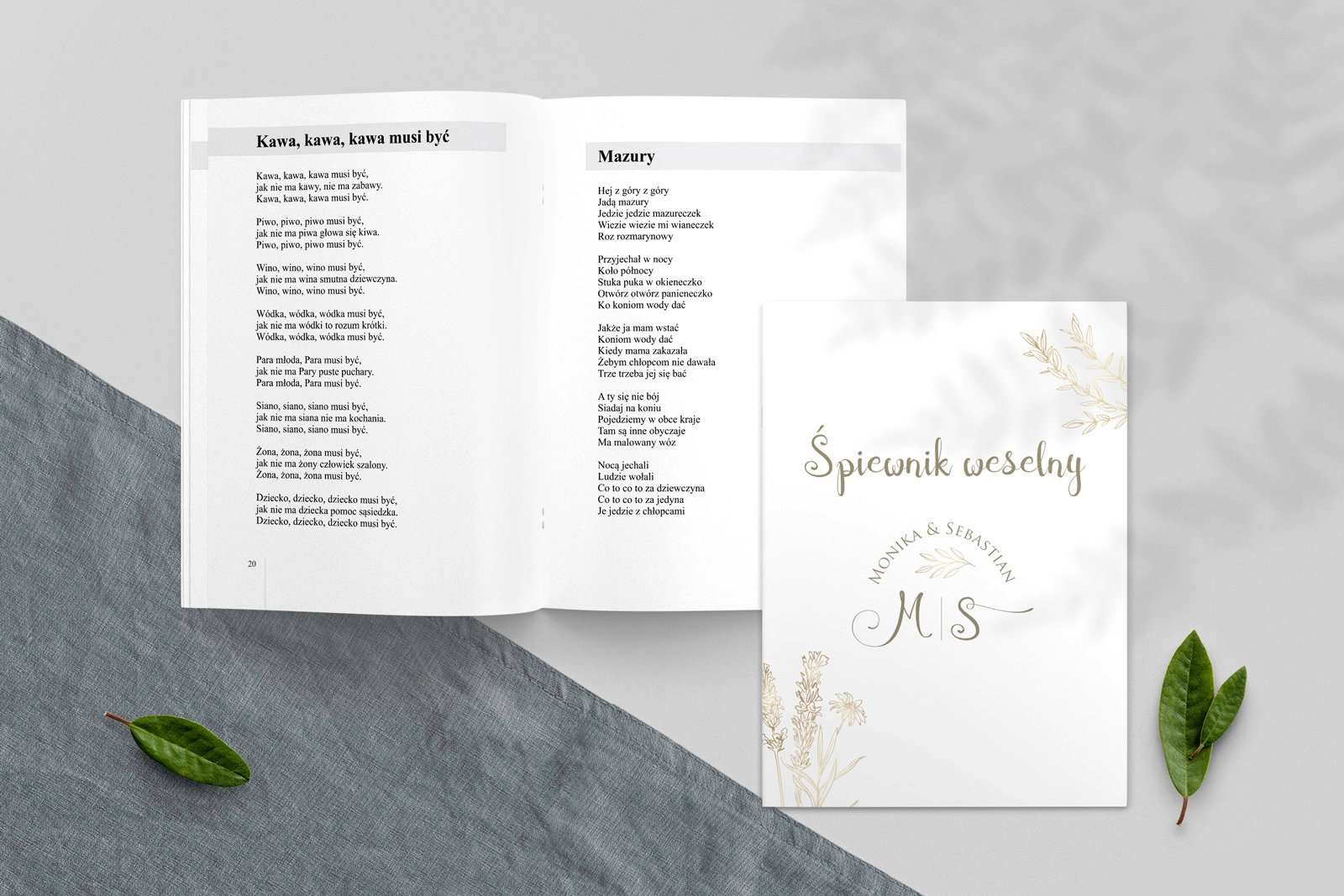 Śpiewnik Weselny - Fiori Motyw 1