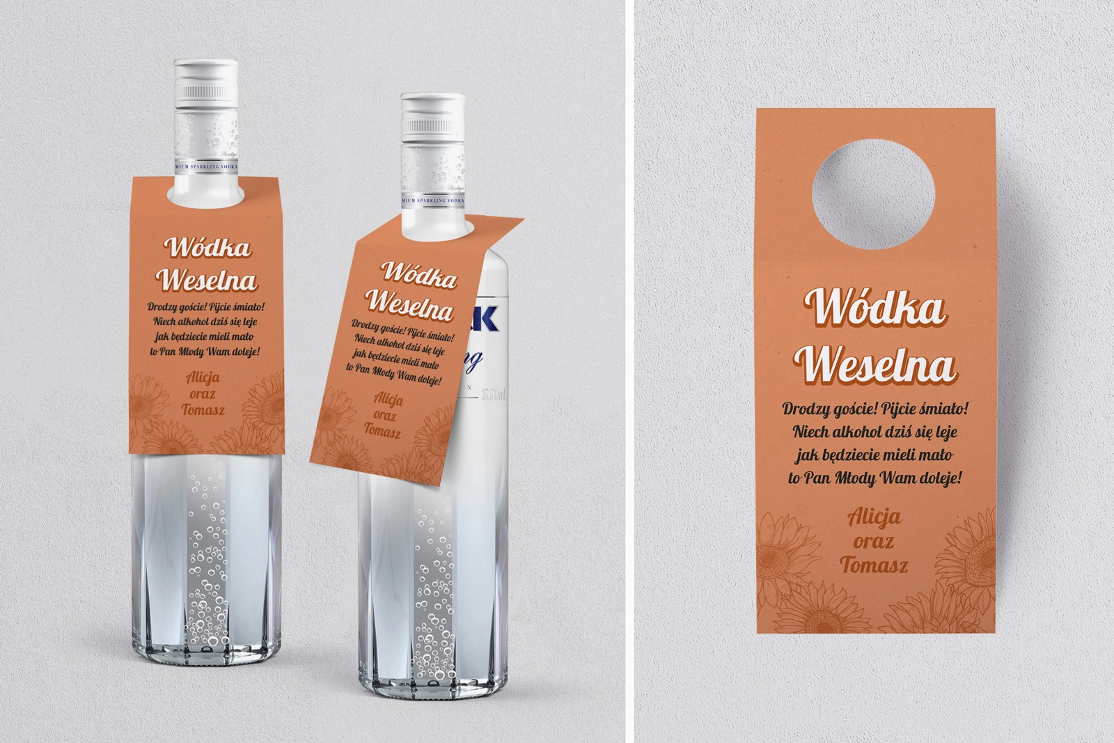 Zawieszka na alkohol oczko Sunflowers Motyw 2