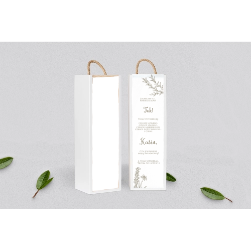 Prośba o Świadkowanie - SNW Akryl biała Fiori Motyw 1