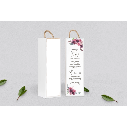 Prośba o Świadkowanie - SNW Akryl biała PasteLove Motyw 1