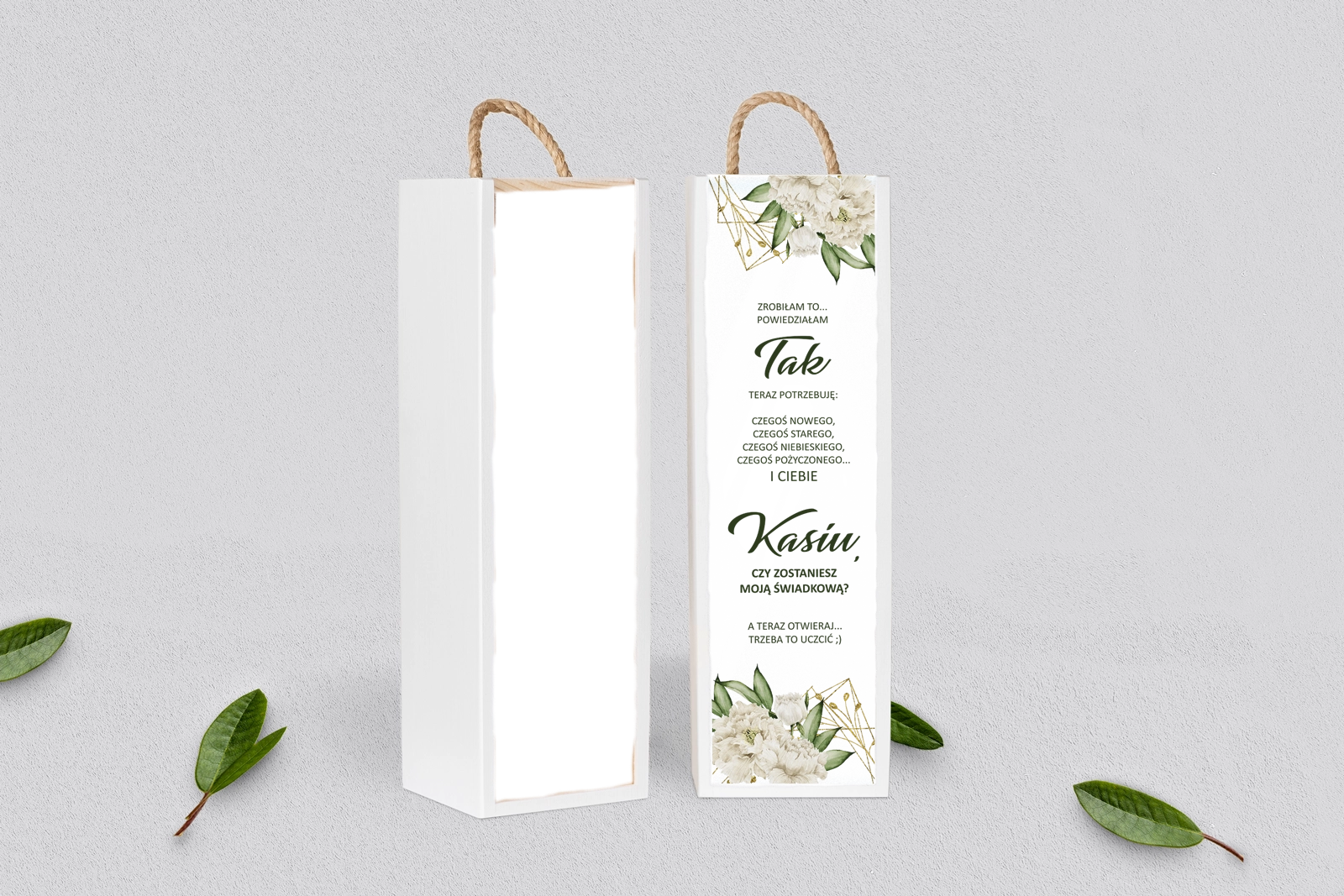 Prośba o Świadkowanie - SNW Akryl biała Modena Motyw 3