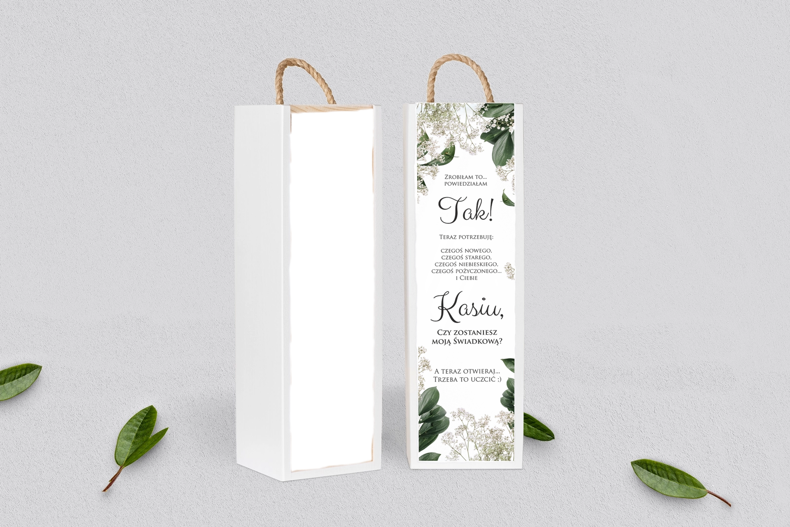 Prośba o Świadkowanie - SNW Akryl biała Soft Motyw 1