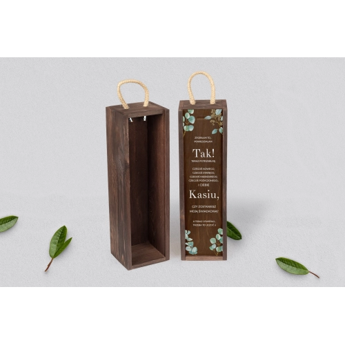 Prośba o Świadkowanie - SNW brązowa Eukaliptus Motyw 1