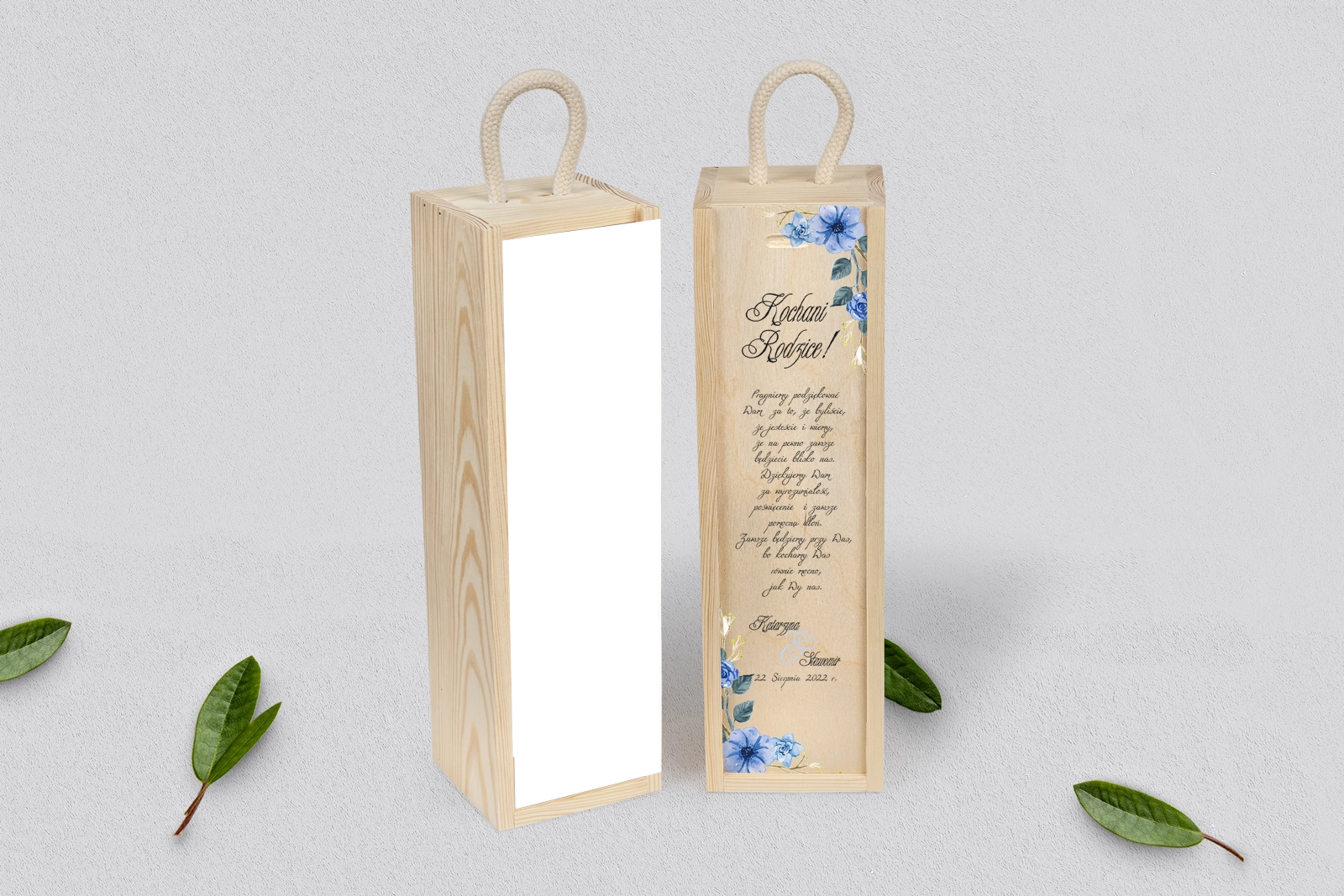 Skrzynka dla Rodziców - SNW Naturalna Akwarelowe Wianki Motyw 1