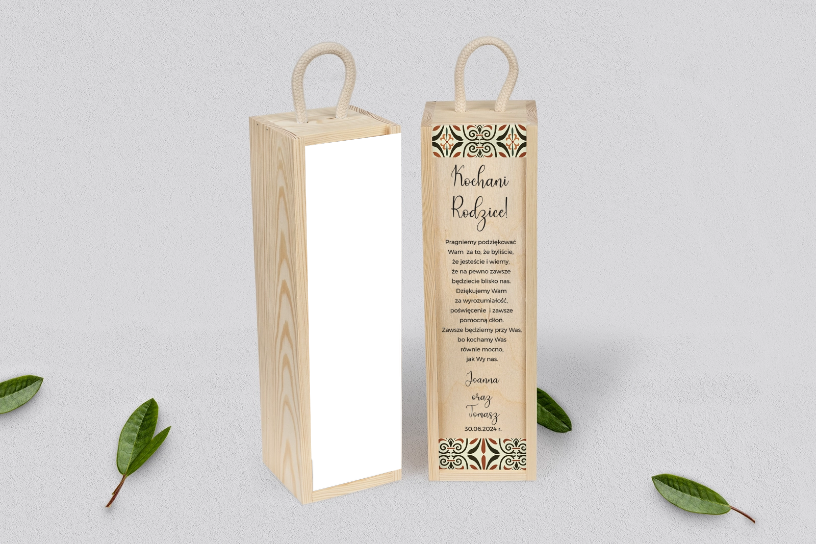 Skrzynka dla Rodziców - SNW Naturalna Vintage Motyw 3