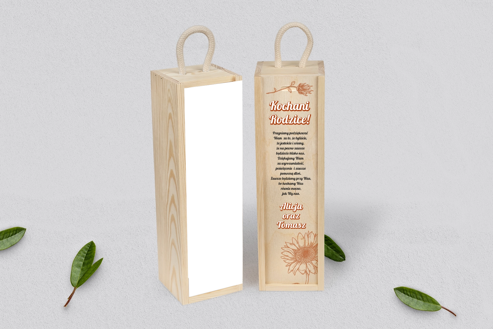 Skrzynka dla Rodziców - SNW Naturalna Sunflowers Motyw 2