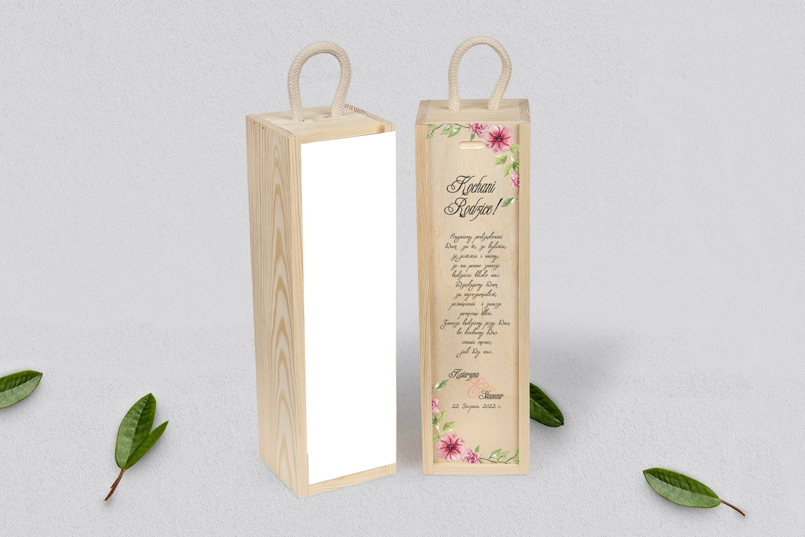 Skrzynka dla Rodziców - SNW Naturalna Akwarelowe Wianki Motyw 6