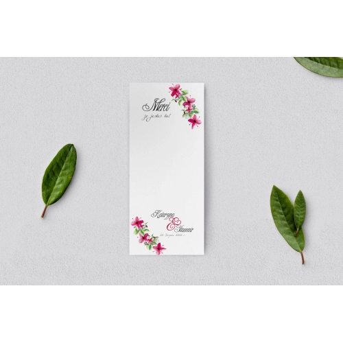 Podziękowanie Merci - Karteczka Wianki - Motyw 2