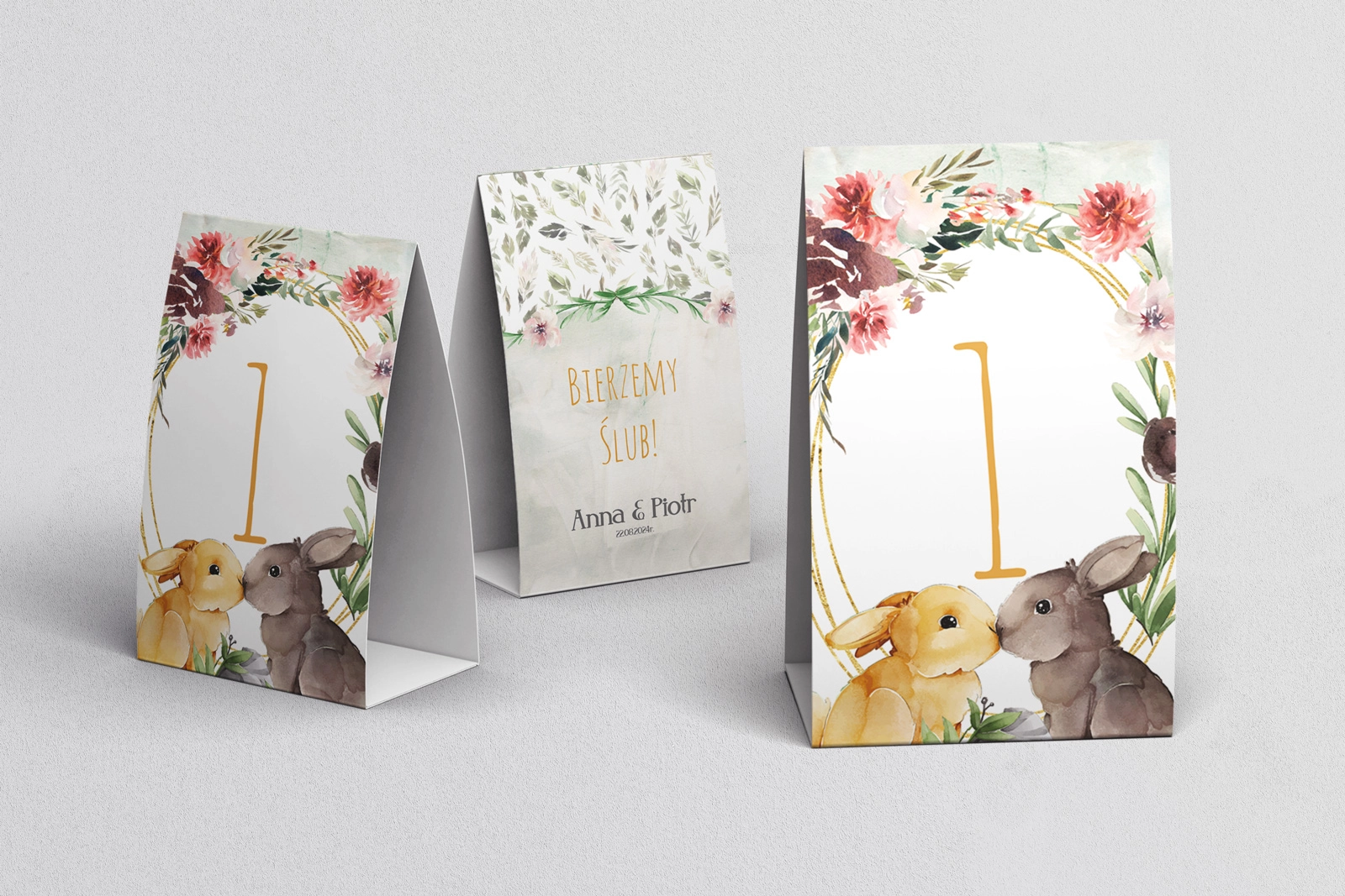 Numerki na stół Animals - Motyw 4