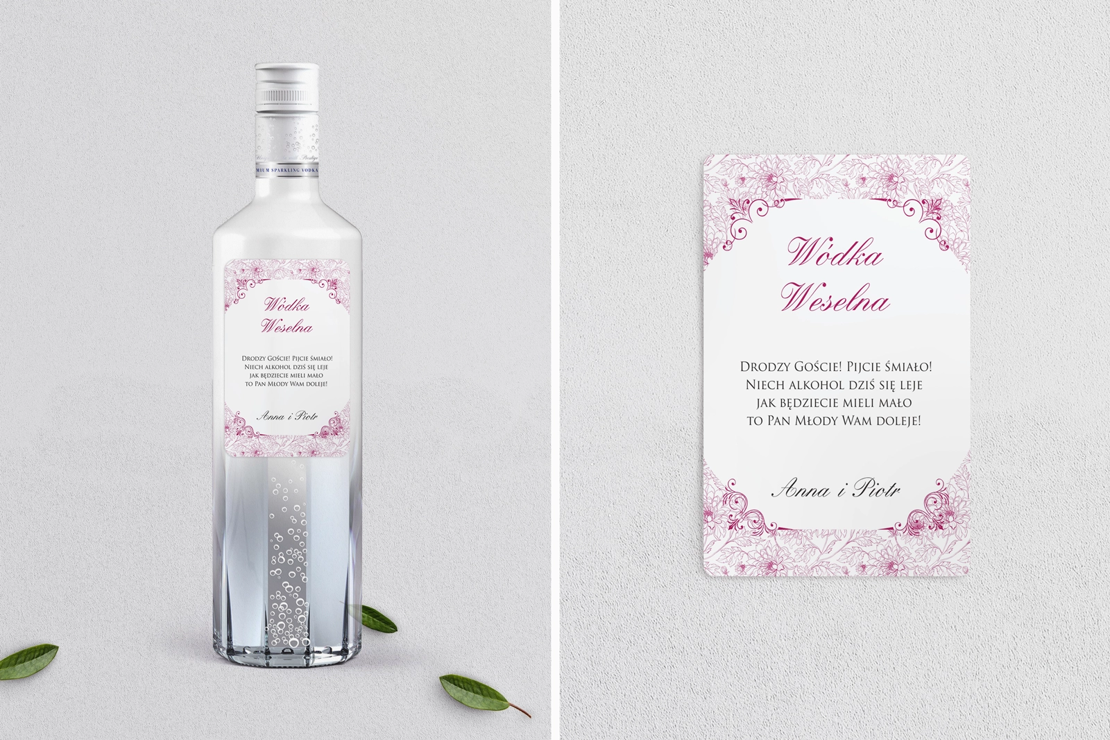 Naklejki na alkohol - Ornaments Motyw 10