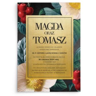 Zaproszenia ślubne Amore - Motyw 1