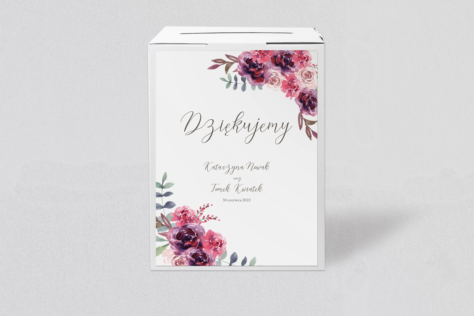 Pudełko na koperty i pieniądze PasteLove Motyw 1