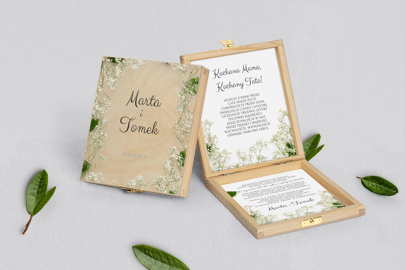 Zaproszenie dla Rodziców - naturalne Soft Motyw 7