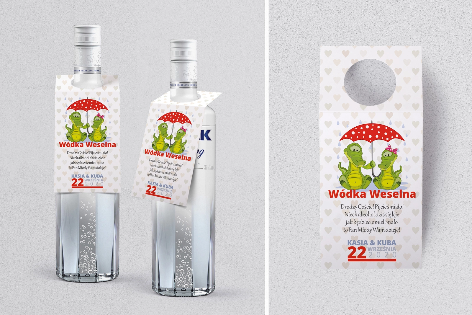 Zawieszka na alkohol oczko Uroczy Deszcz Motyw 17