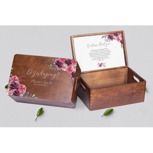 Skrzyneczka dla Rodziców - brązowa PasteLove Motyw 1