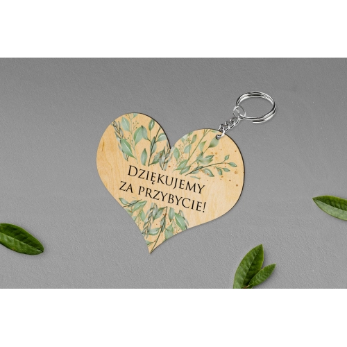 Breloki z Nadrukiem - Serce Leaves Motyw 3