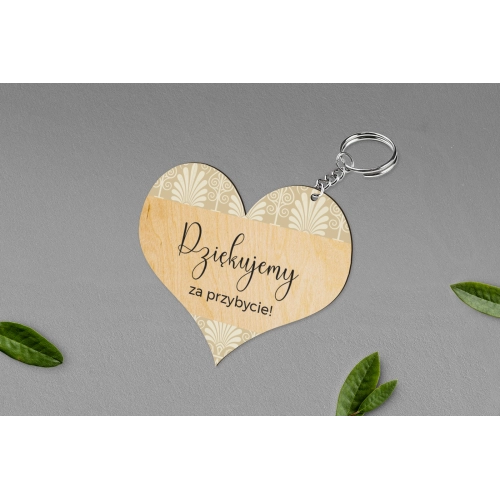 Breloki z Nadrukiem - Serce Vintage Motyw 1