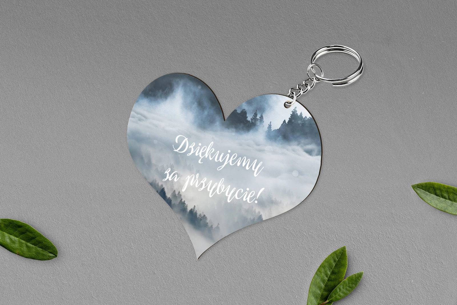Breloki z Nadrukiem - Serce Forest - Motyw 5