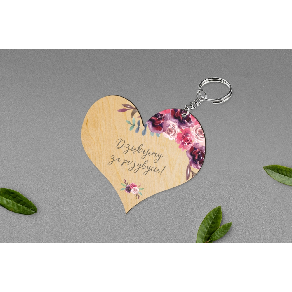Breloki z Nadrukiem - Serce PasteLove Motyw 1