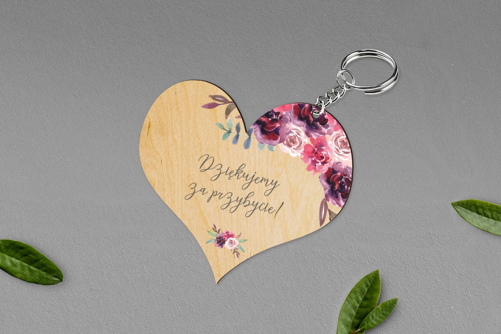 Breloki z Nadrukiem - Serce PasteLove Motyw 1