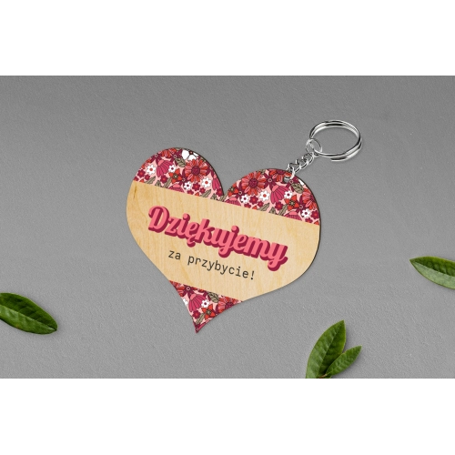 Breloki z Nadrukiem - Serce Retro Style Motyw 2