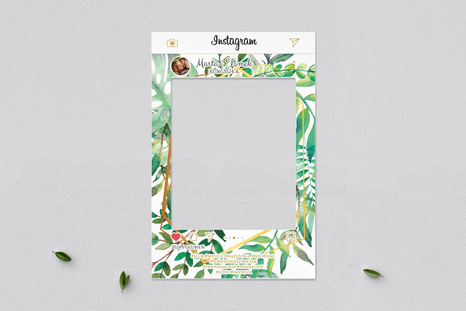 Ramka do zdjęć - Instagram Flowers & Frame Motyw 2