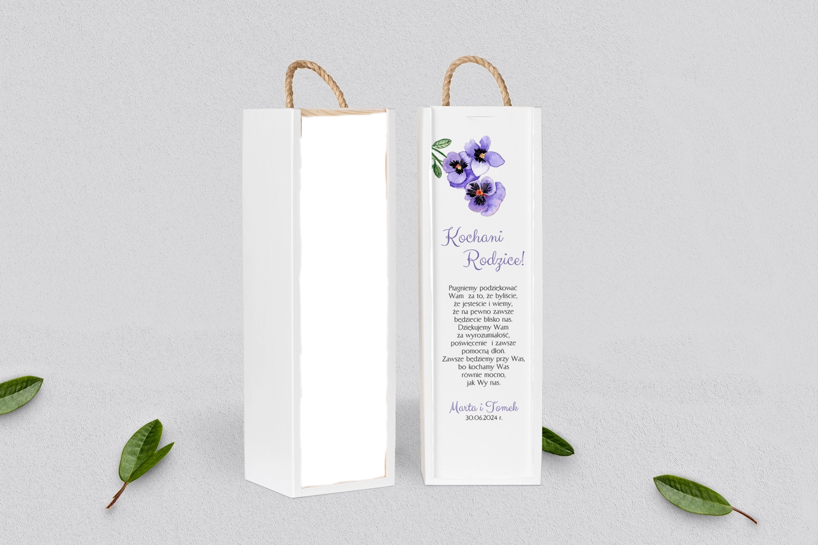 Skrzynka dla Rodziców - SNW Biała Sweet Love Motyw 3