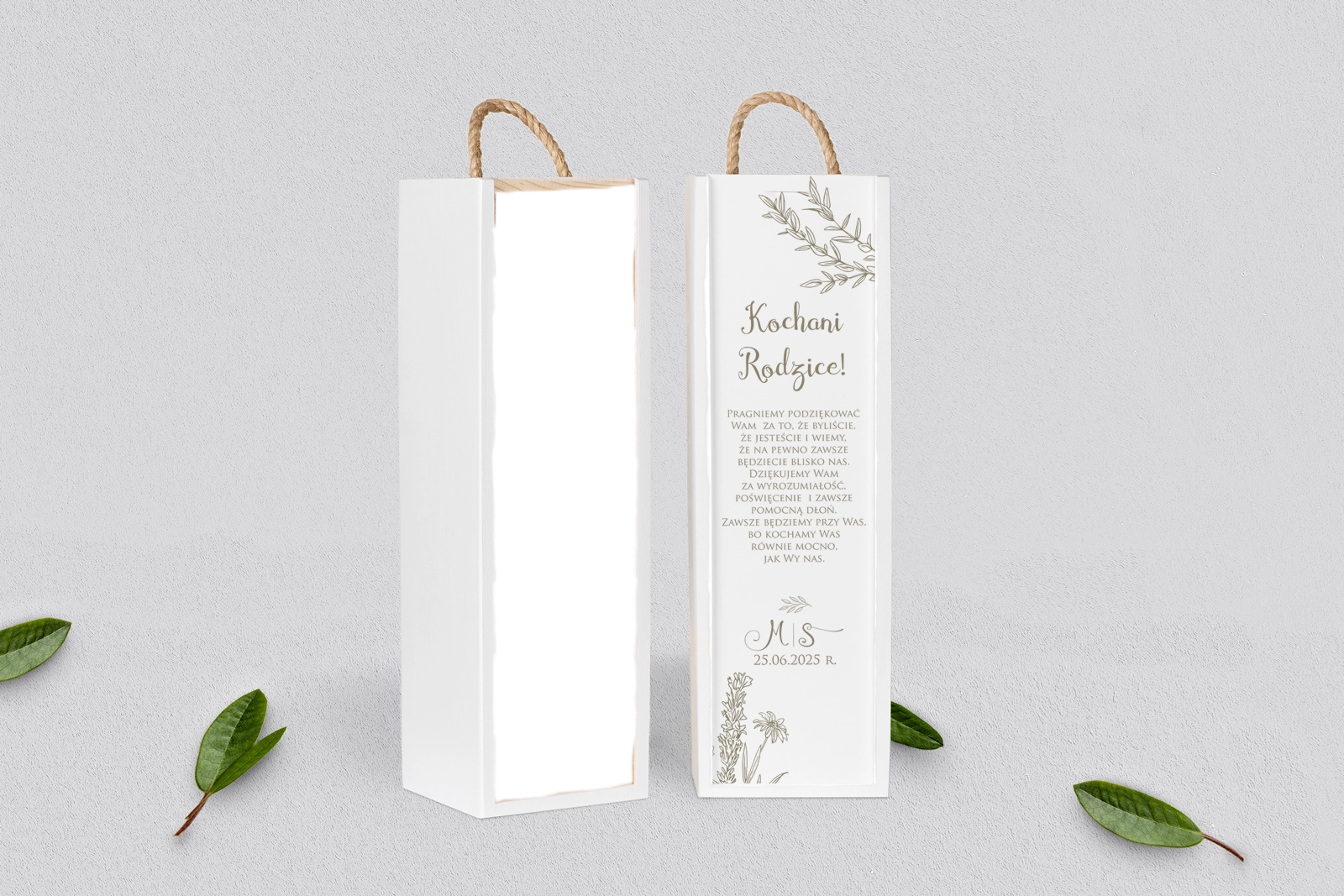 Skrzynka dla Rodziców - SNW Biała Fiori Motyw 1