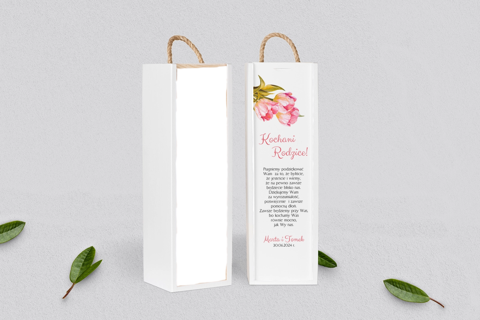 Skrzynka dla Rodziców - SNW Biała Sweet Love Motyw 4