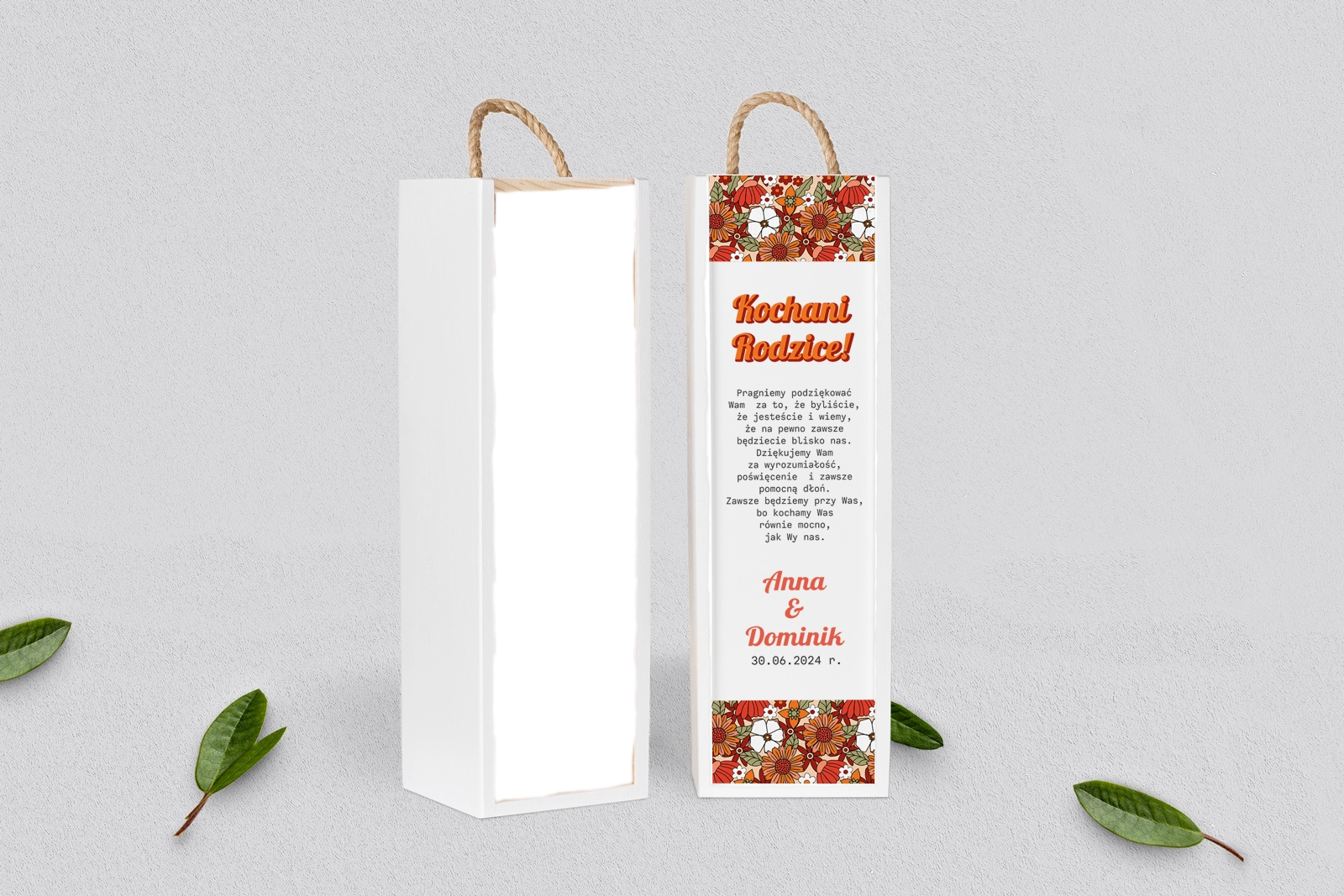 Skrzynka dla Rodziców - SNW Biała Retro Style Motyw 3