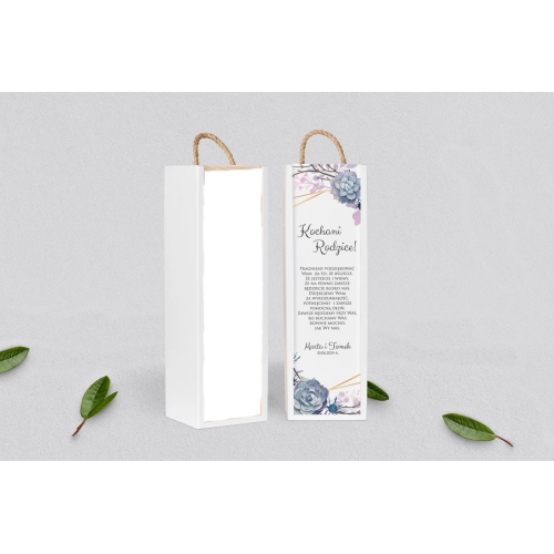 Skrzynka dla Rodziców - SNW Biała Flowers & Frame Motyw 6