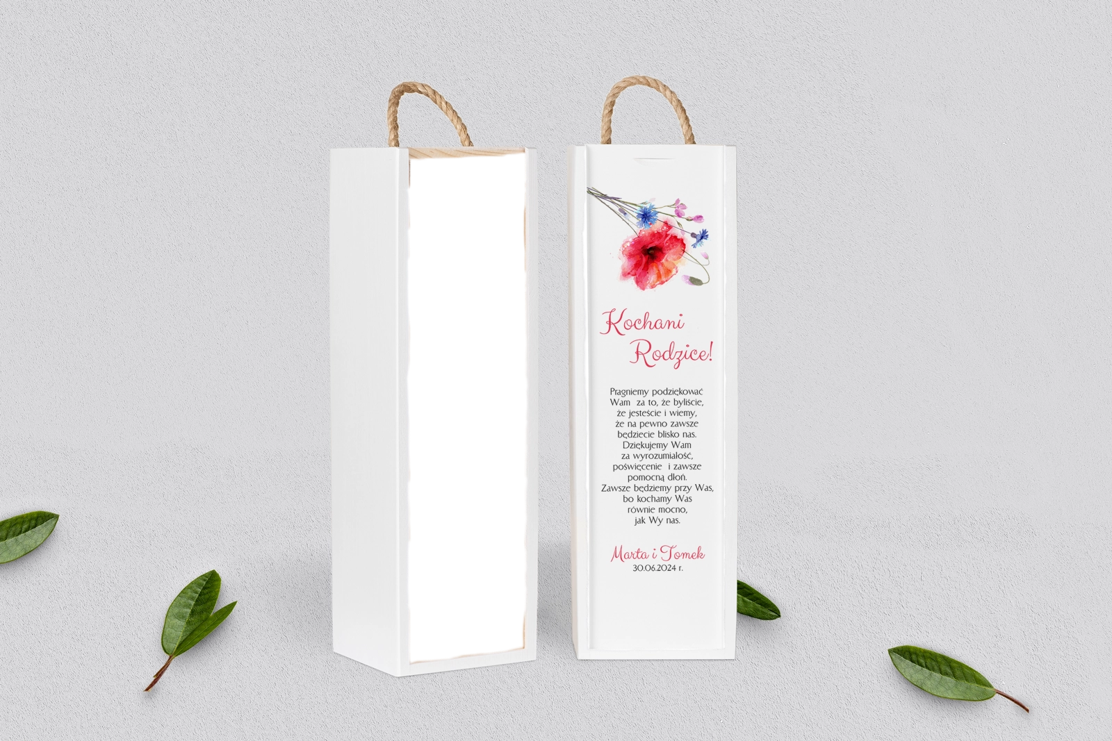 Skrzynka dla Rodziców - SNW Biała Sweet Love Motyw 2