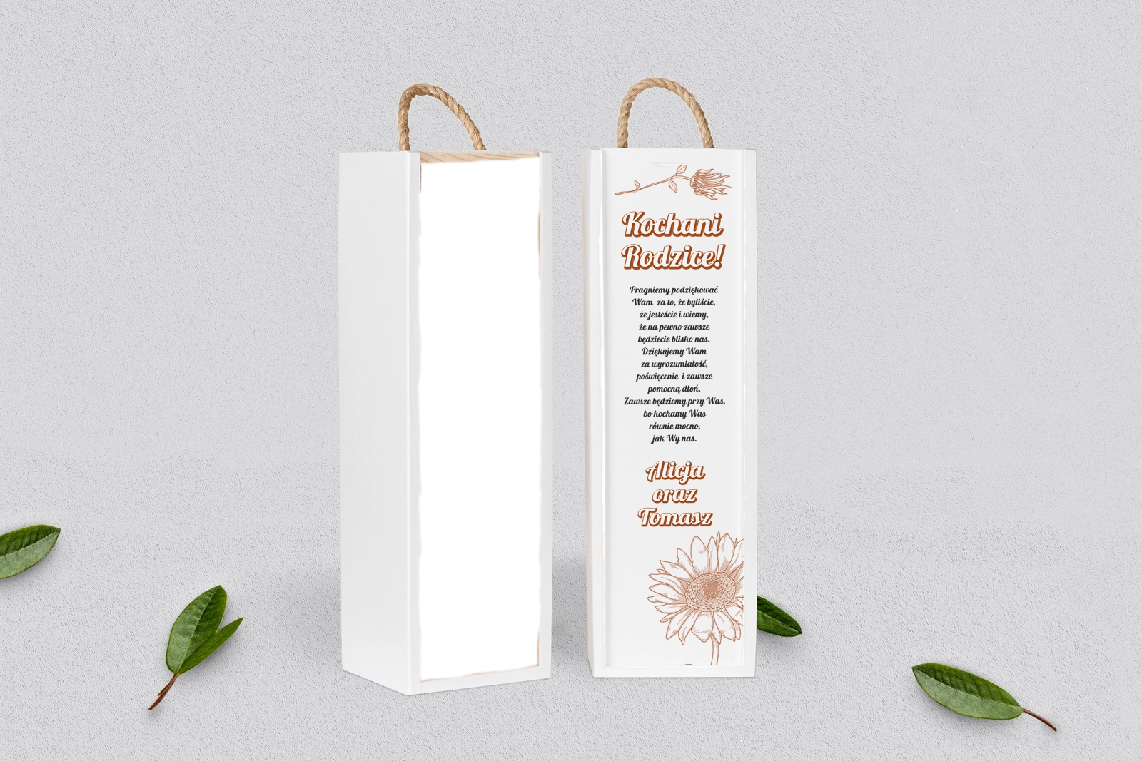 Skrzynka dla Rodziców - SNW Biała Sunflowers Motyw 2