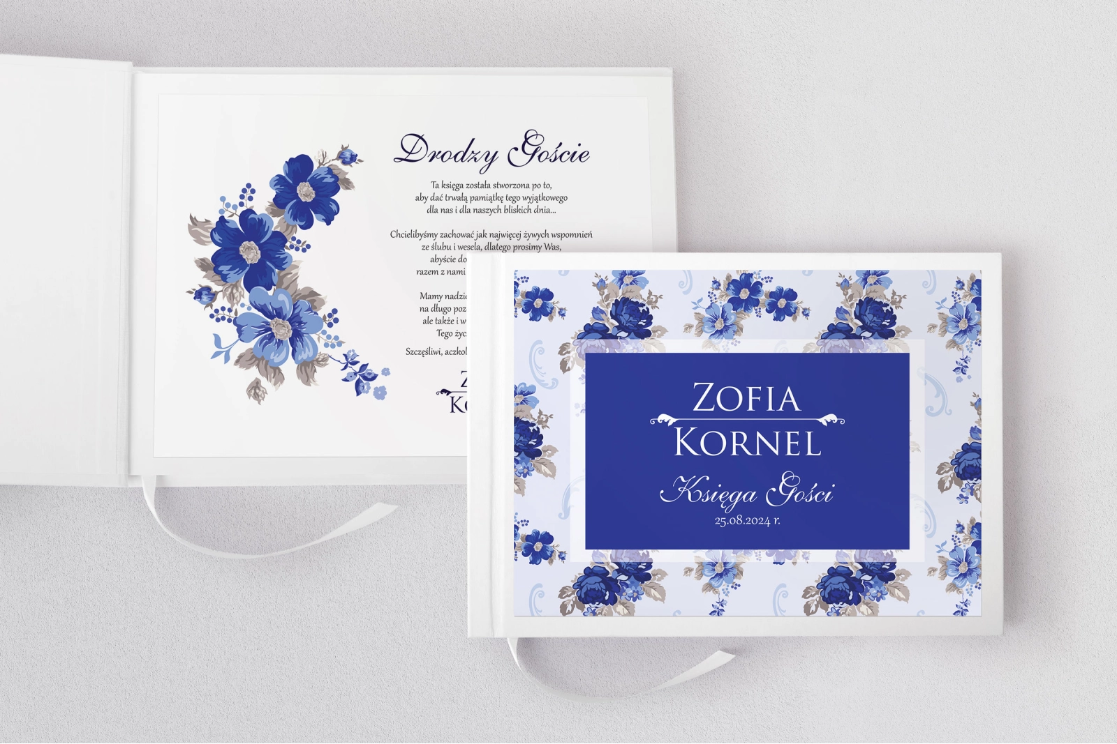 Księga Gości Weselnych Kwiatowe Pole Motyw 4