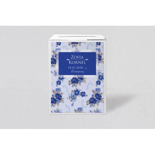 Pudełko na koperty i pieniądze Kwiatowe Pole Motyw 4