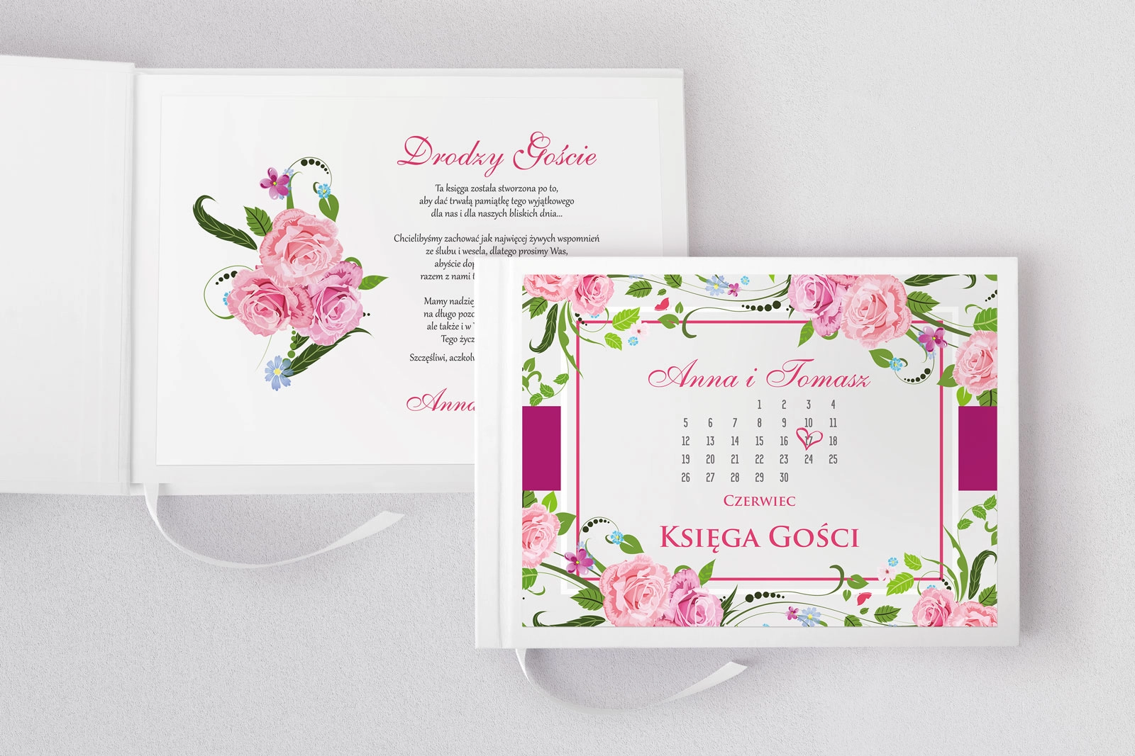 Księga Gości Weselnych Nasz Dzień Motyw 4
