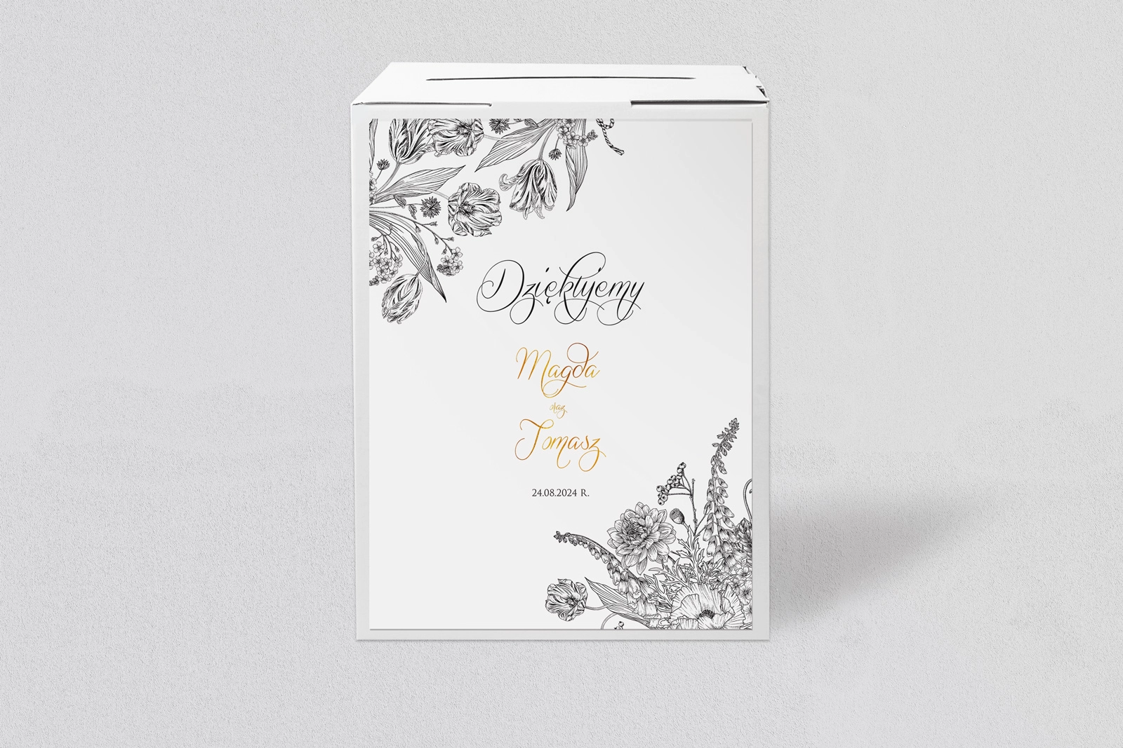 Pudełko na koperty i pieniądze Adore - Motyw 3