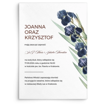 Zaproszenia ślubne Meadow - Motyw 3