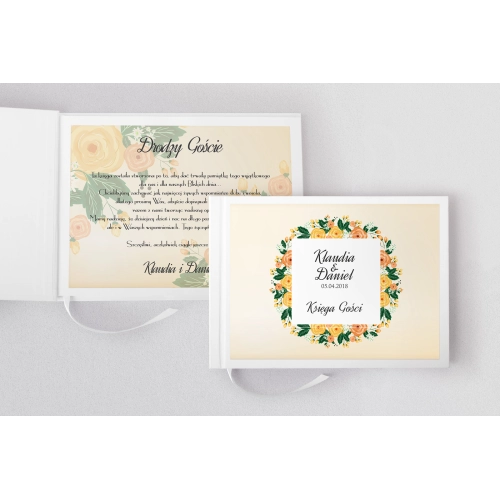 Księga Gości Weselnych Love Motyw 8