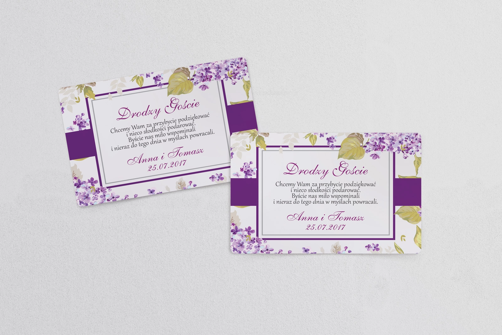 Naklejki na ciasto weselne Nasz Dzień Motyw 2